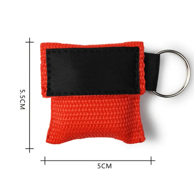 Keychain CPR Mask First Aid Emergency Face Shield Professional Outdoor Rescue Health Care Tools Resuscitator Mask