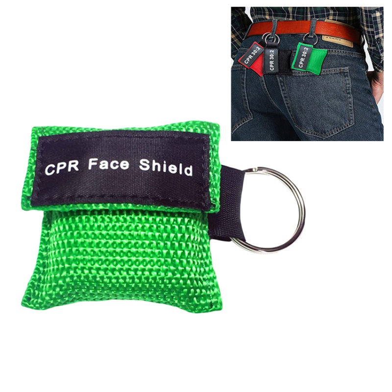 Outdoor Emergency Face Shield CPR Mask Multi-function Tool PE CPR Face Shields Pocket Mask for First Aid CPR Training